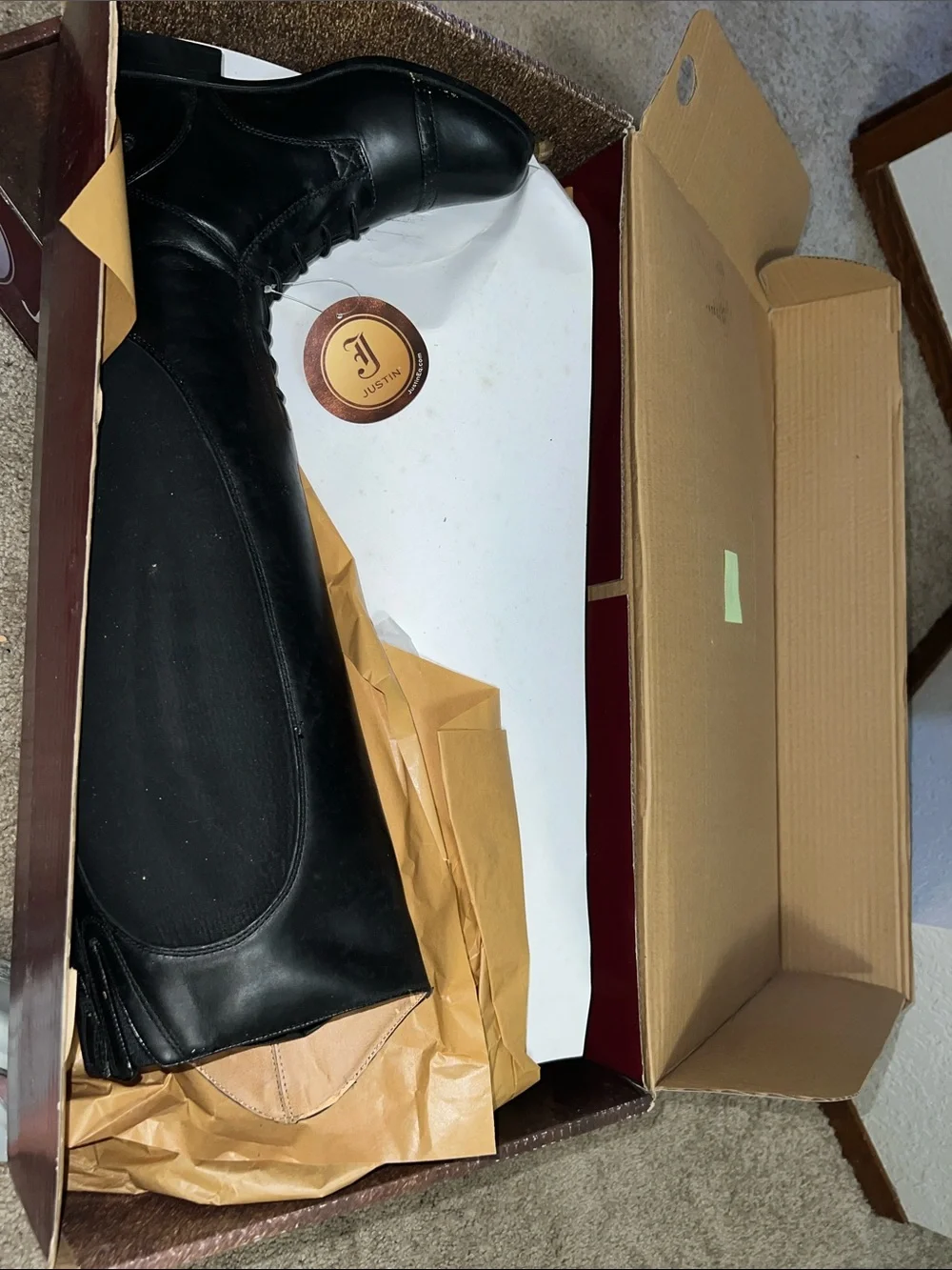 Justin Boots tall black